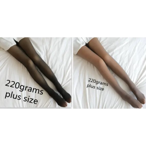 Translucent Plus Size Leggings Fleece Lined Tights Fall And Winter Warm Fleece Pantyhose Women Fleece Lined Pantyhose Thermal Winter Tights Beyond Trends Hub