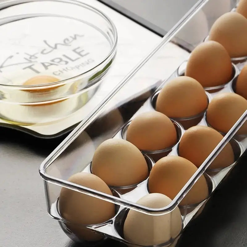 Transparent 21 Grids Refrigerator Egg Holder Box With Lid Kitchen Freshness Separated Storage Food Savers Tray Egg Beyond Trends Hub