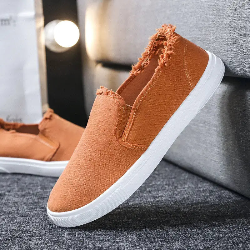 Trendy Canvas Shoes A Pedal Lazy Shoes