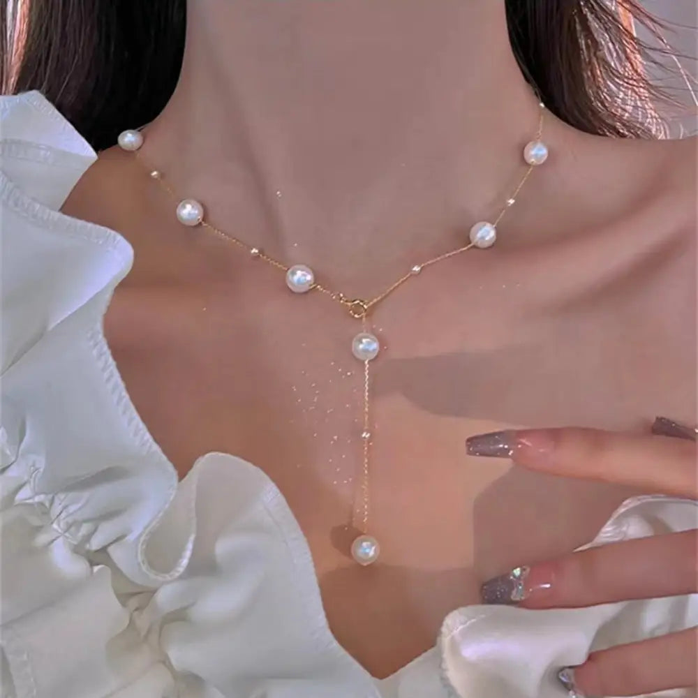 Trendy Pearl Necklace For Women Fashion Starry Pearl Choker Necklaces 2024 Fashion Jewelry Girl Gifts Beyond Trends Hub