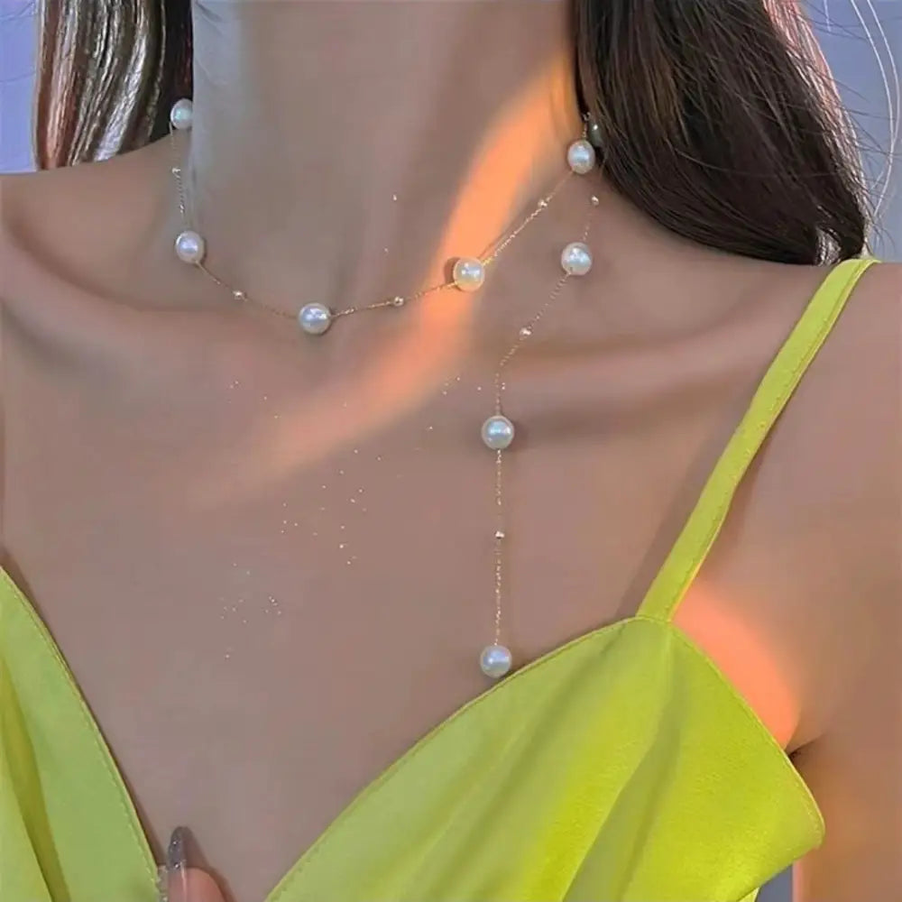 Trendy Pearl Necklace For Women Fashion Starry Pearl Choker Necklaces 2024 Fashion Jewelry Girl Gifts Beyond Trends Hub