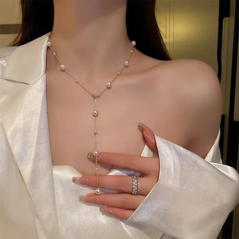 Trendy Pearl Necklace For Women Fashion Starry Pearl Choker Necklaces 2024 Fashion Jewelry Girl Gifts Beyond Trends Hub