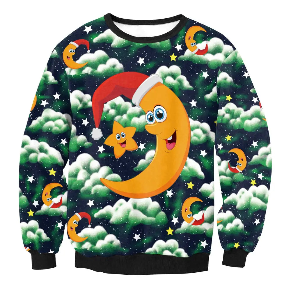UGLY CHRISTMAS SWEATER Vacation Santa Elf Funny Womens Men Sweaters Tops Autumn Winter Clothing Beyond Trends Hub