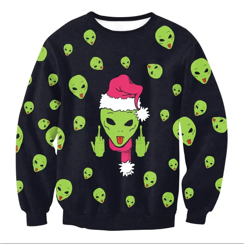 UGLY CHRISTMAS SWEATER Vacation Santa Elf Funny Womens Men Sweaters Tops Autumn Winter Clothing Beyond Trends Hub