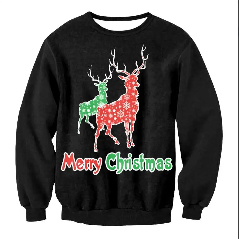 UGLY CHRISTMAS SWEATER Vacation Santa Elf Funny Womens Men Sweaters Tops Autumn Winter Clothing Beyond Trends Hub