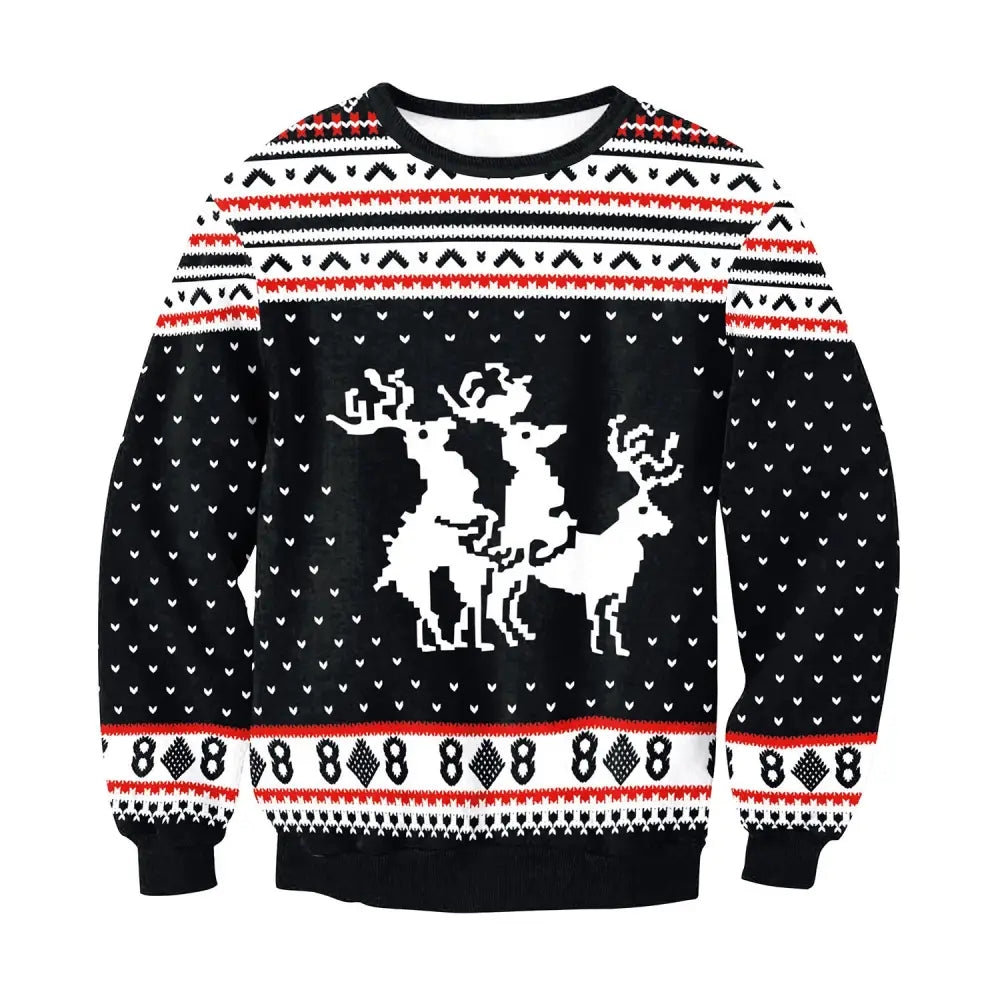 UGLY CHRISTMAS SWEATER Vacation Santa Elf Funny Womens Men Sweaters Tops Autumn Winter Clothing Beyond Trends Hub