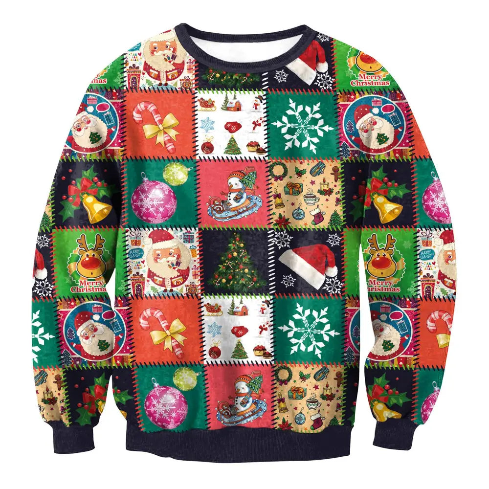UGLY CHRISTMAS SWEATER Vacation Santa Elf Funny Womens Men Sweaters Tops Autumn Winter Clothing Beyond Trends Hub