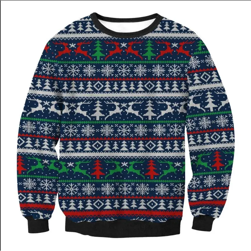 UGLY CHRISTMAS SWEATER Vacation Santa Elf Funny Womens Men Sweaters Tops Autumn Winter Clothing Beyond Trends Hub