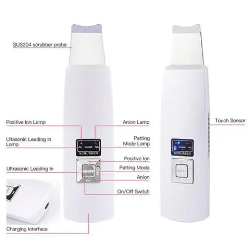 Ultrasonic Skin Scrubber Face Cleanser Blackhead Acne Removal Facial Spa Vibration Massager Ultrasound Peeling Clean Machine 394 Beyond Trends Hub