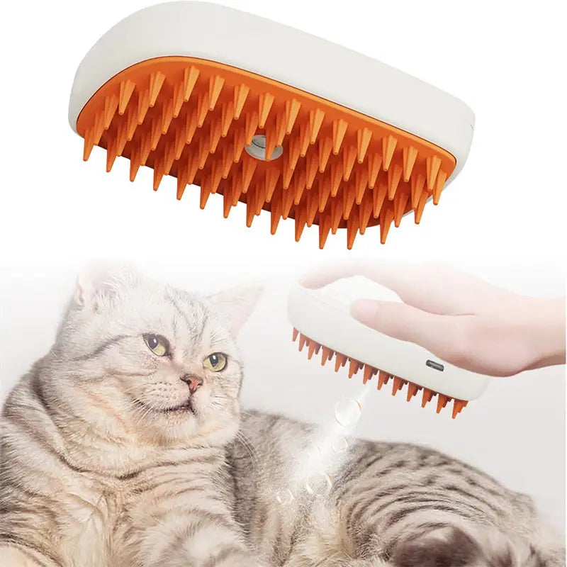 USB Rechargeable Pets Steam Brush Spray Massage Comb Pet Grooming Tools Cat Steam Comb Pet Products Beyond Trends Hub