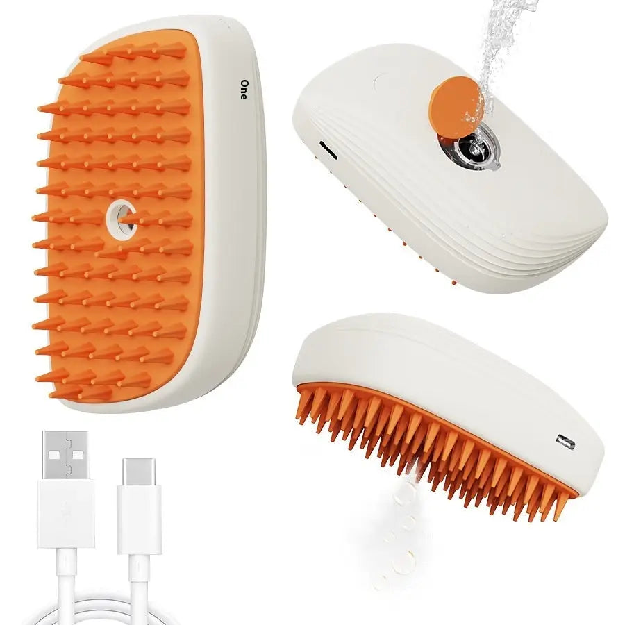 USB Rechargeable Pets Steam Brush Spray Massage Comb Pet Grooming Tools Cat Steam Comb Pet Products Beyond Trends Hub