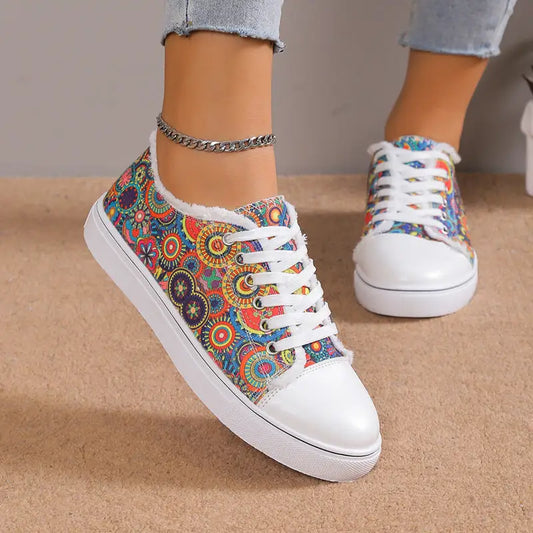 Versatile Flat Bottomed Student Lace Up Canvas Shoes Beyond Trends Hub