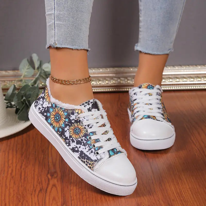Versatile Flat Bottomed Student Lace Up Canvas Shoes Beyond Trends Hub