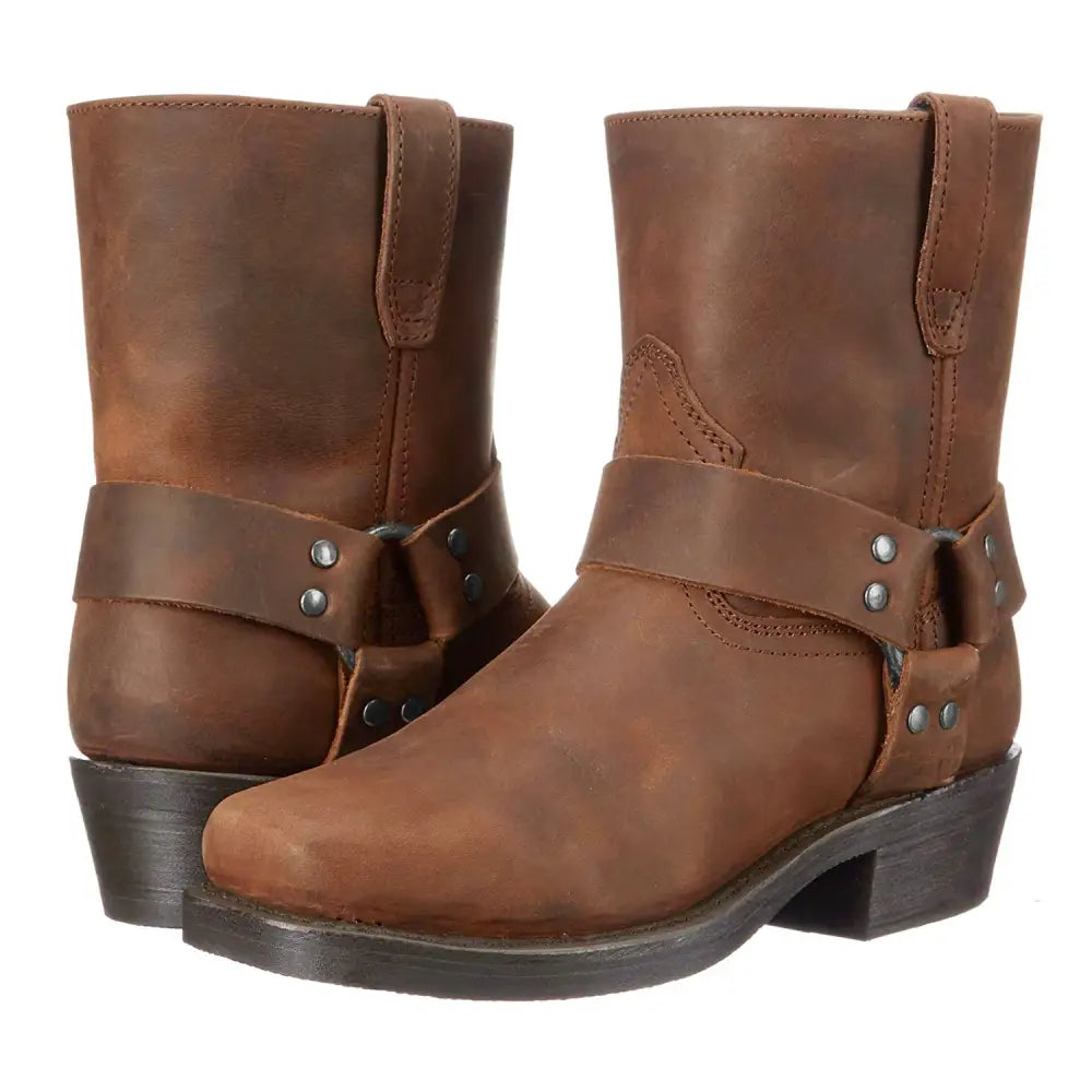 Versatile Men's Casual Leather Retro Short Boots Beyond Trends Hub