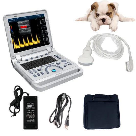 VET Veterinary Portable Ultrasound Scanner Laptop Machine Color Doppler For Pregnancy In Animals - CMS1700A
