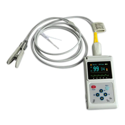 VET Veterinary Pulse Oximeter SPO2 Pulse Rate Monitor Ear Tongue Probe PC SW - CMS60DVET