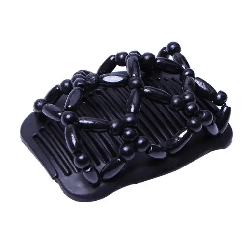 Vintage Elastic Hairpin Stretch Hair Comb Hot Sales Beaded Hair Magic Comb Clip Beads Pin Ladies Hair Accessories Beyond Trends Hub