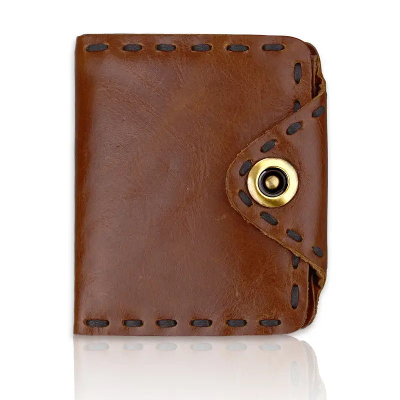Vintage Men's Long Oily Leather First Layer Cowhide Wallet Beyond Trends Hub