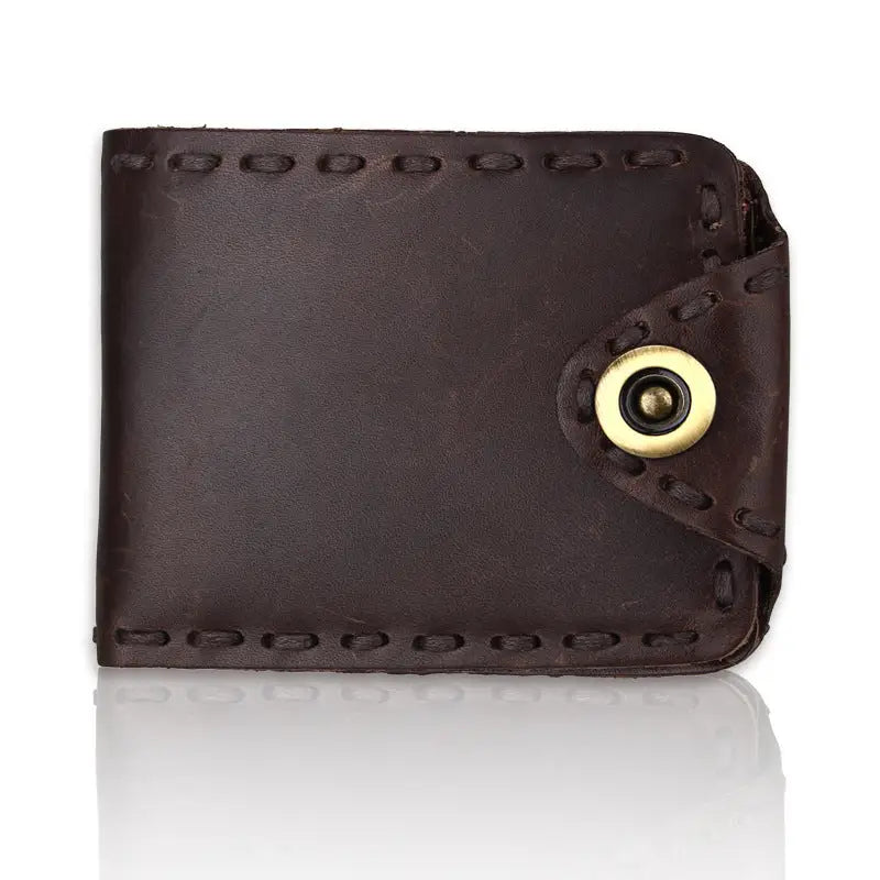 Vintage Men's Long Oily Leather First Layer Cowhide Wallet Beyond Trends Hub