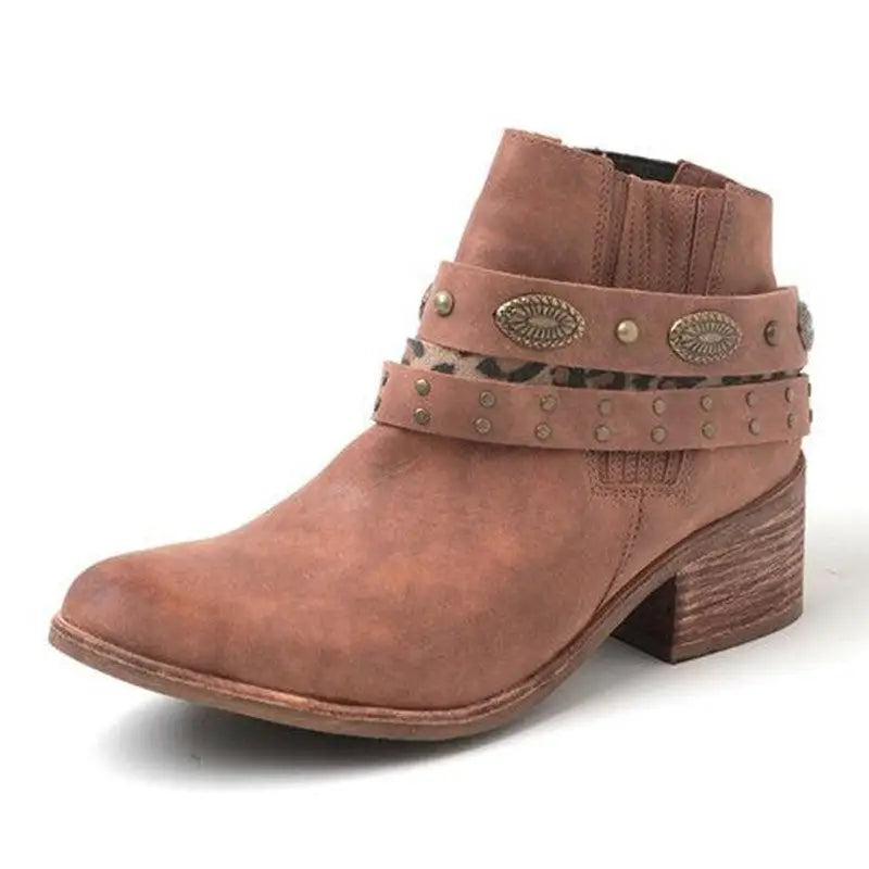 Vintage Women’s Shoes Ladies Fashion Single Shoes - Brown / 35