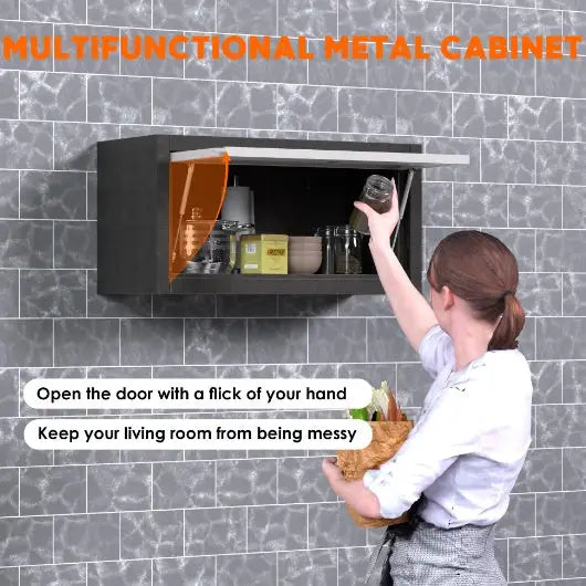 Wall-mounted Lockers - Black and white - 5