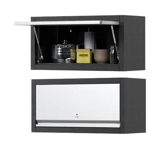 Wall-mounted Lockers - Black and white - 5