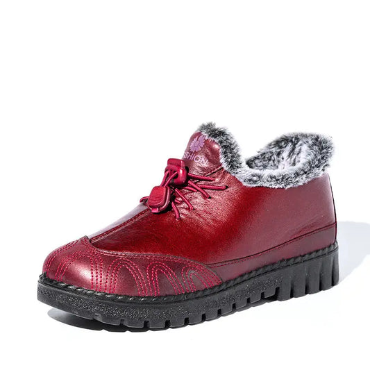 Warm and fleece leather cotton boots Beyond Trends Hub