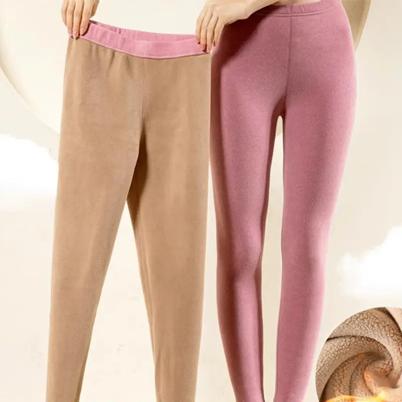 Warm Cashmere Leggings Winter Solid Slim Pants Fashion Trousers For Women Clothing - 4