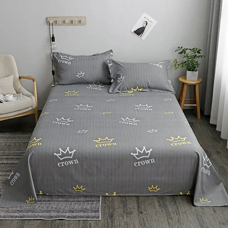 Washed Cotton Student Hostel Bed Sheets - Beyond Trends Hub 