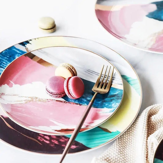 Watercolor Dessert  Plates - Beyond Trends Hub 
