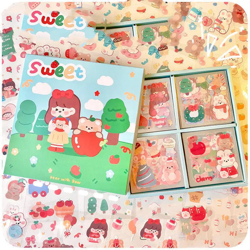 Waterproof Transparent 100 Sheets Sticker Set - Beyond Trends Hub 