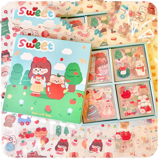 Waterproof Transparent 100 Sheets Sticker Set - Beyond Trends Hub 