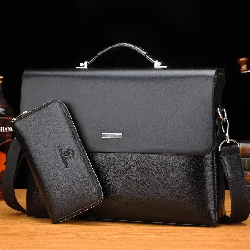 WEIXIER Brand Men High Quality Microfiber Synthetic Leather Tote Fashion Male Bag Messenger Business Handbag Laptop