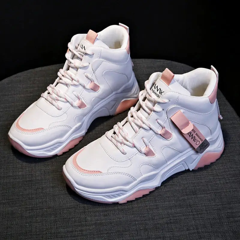 White Running Women Chunky Sport Shoes Woman Spring Summer Platform Sneakers Beyond Trends Hub