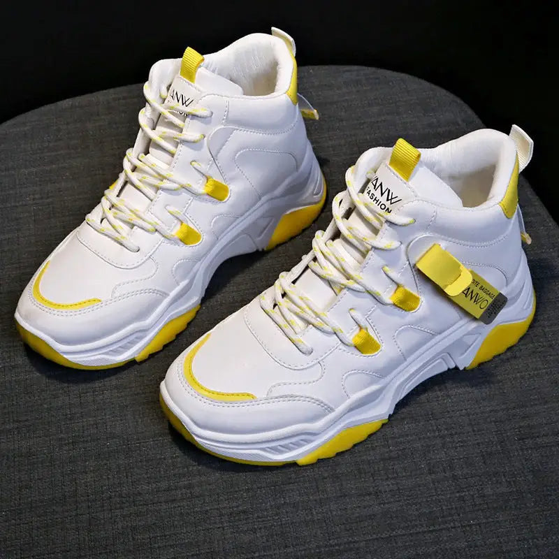 White Running Women Chunky Sport Shoes Woman Spring Summer Platform Sneakers Beyond Trends Hub