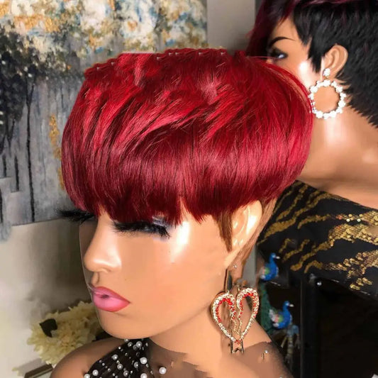 Wig Female Wig Short Straight Hair Short Hair Straight Hair Bob Wig - Beyond Trends Hub 