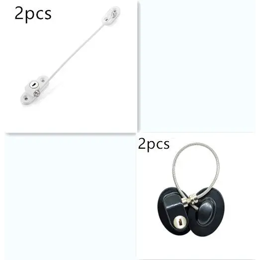 Window Security Chain Lock Window Cable Lock Restrictor Multifunctional Window Lock Door Security Guard for Baby Safety 1Pcs - Beyond Trends Hub 