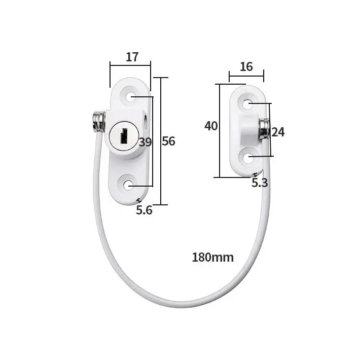 Window Security Chain Lock Window Cable Lock Restrictor Multifunctional Window Lock Door Security Guard for Baby Safety 1Pcs - Beyond Trends Hub 