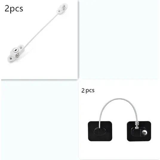Window Security Chain Lock Window Cable Lock Restrictor Multifunctional Window Lock Door Security Guard for Baby Safety 1Pcs - Beyond Trends Hub 