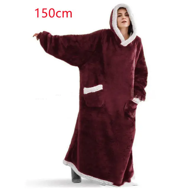 Winter TV Hoodie Blanket Winter Warm Home Clothes Women Men Oversized Pullover With Pockets Beyond Trends Hub