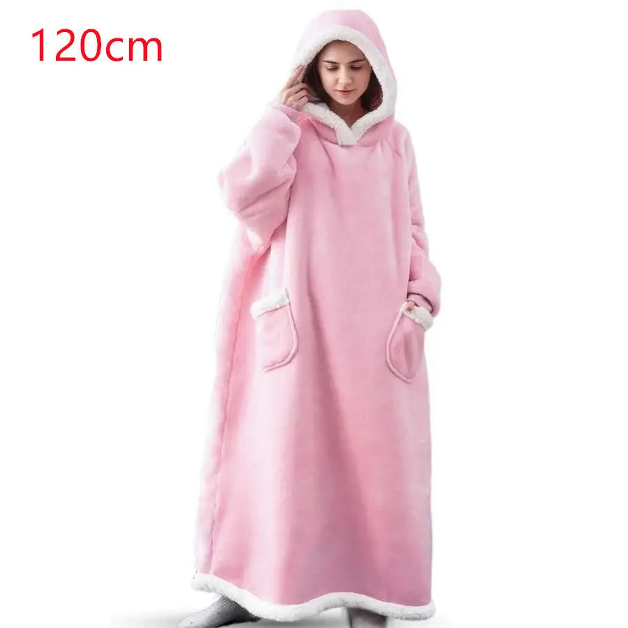 Winter TV Hoodie Blanket Winter Warm Home Clothes Women Men Oversized Pullover With Pockets Beyond Trends Hub