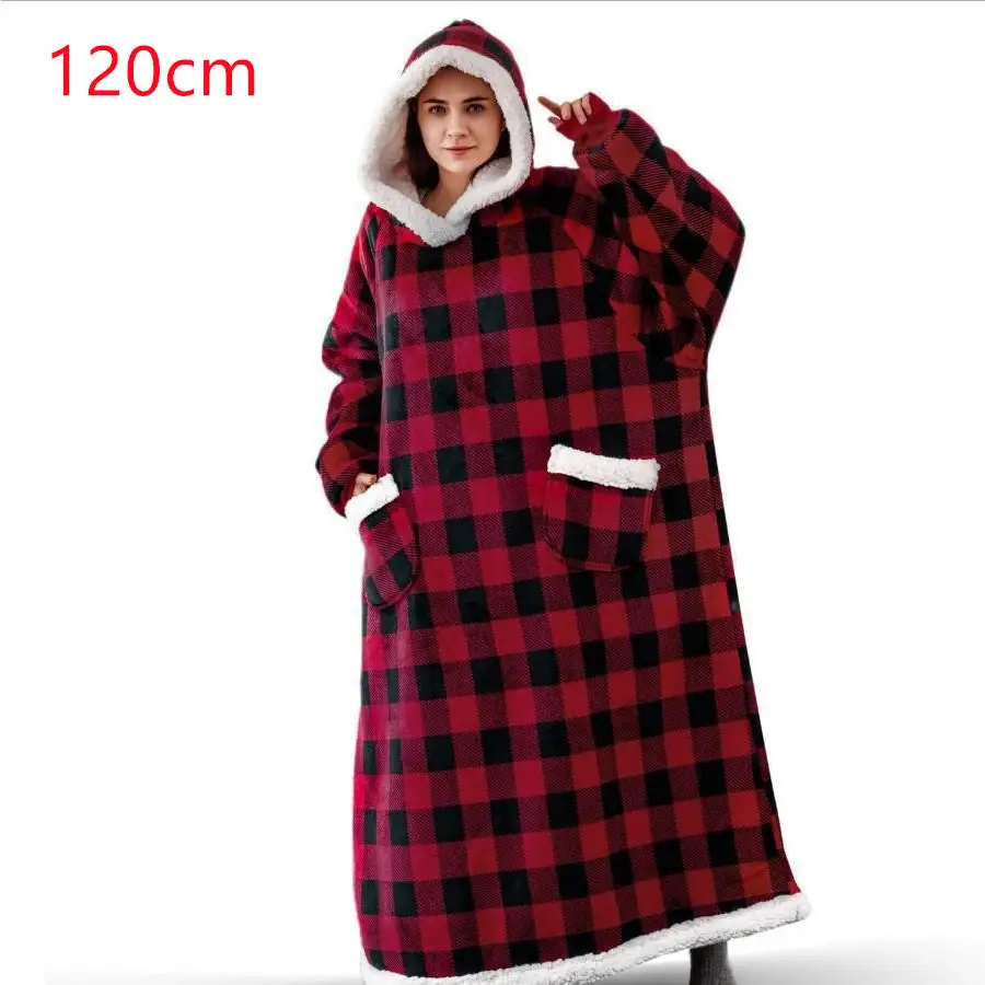 Winter TV Hoodie Blanket Winter Warm Home Clothes Women Men Oversized Pullover With Pockets Beyond Trends Hub
