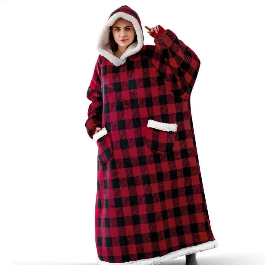 Winter TV Hoodie Blanket Winter Warm Home Clothes Women Men Oversized Pullover With Pockets Beyond Trends Hub