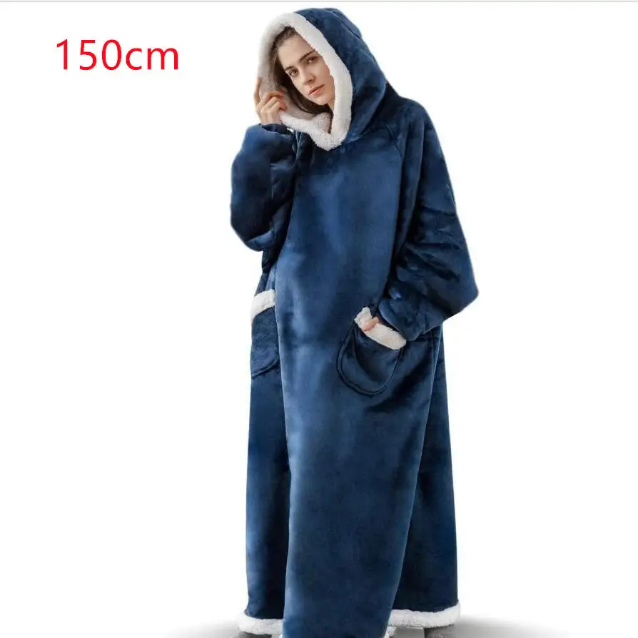Winter TV Hoodie Blanket Winter Warm Home Clothes Women Men Oversized Pullover With Pockets Beyond Trends Hub