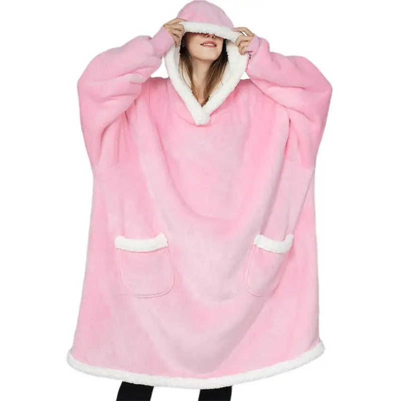 Winter TV Hoodie Blanket Winter Warm Home Clothes Women Men Oversized Pullover With Pockets Beyond Trends Hub