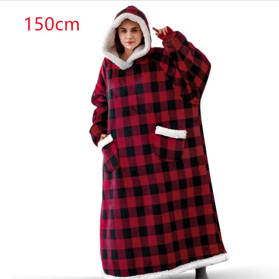 Winter TV Hoodie Blanket Winter Warm Home Clothes Women Men Oversized Pullover With Pockets Beyond Trends Hub