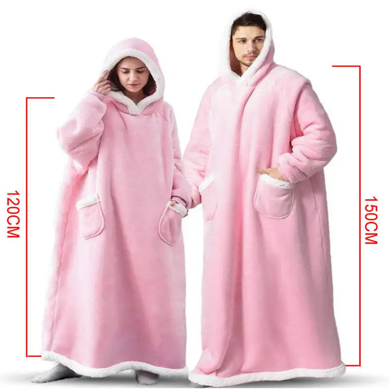 Winter TV Hoodie Blanket Winter Warm Home Clothes Women Men Oversized Pullover With Pockets Beyond Trends Hub