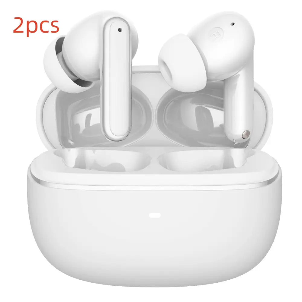Wireless Bluetooth Noise Reduction In-ear Headphones - White2pcs / ENC Noise Cancellation
