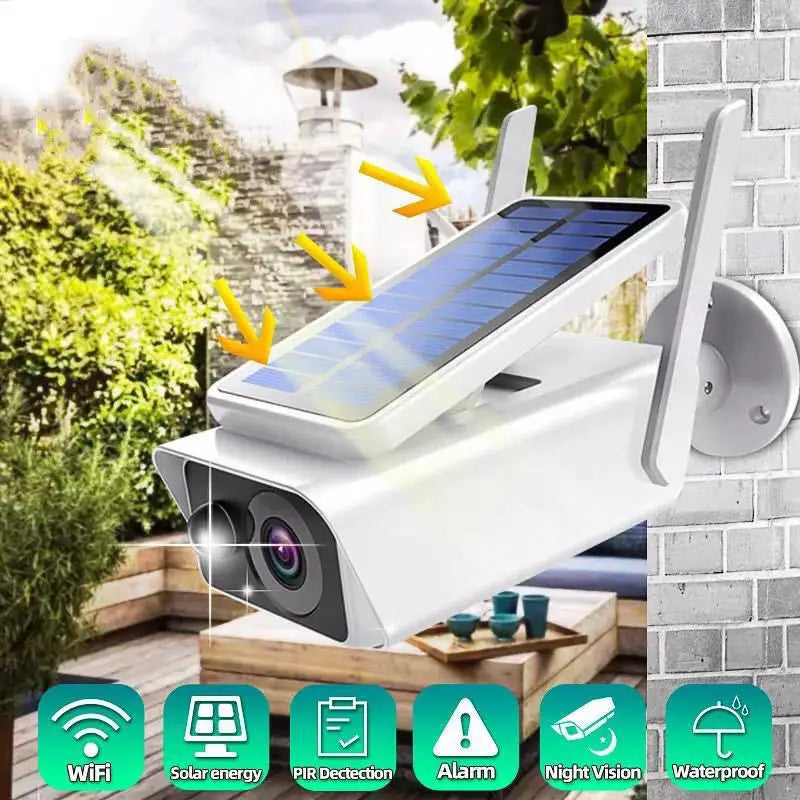 Wireless Wifi Solar Rechargeable Battery Camera - Beyond Trends Hub 