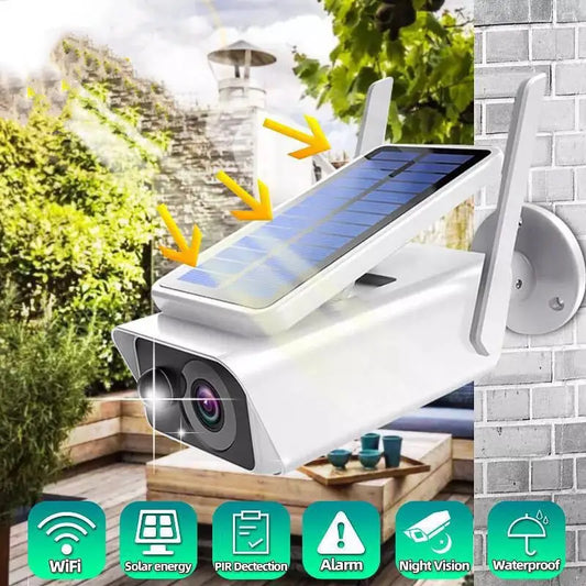 Wireless Wifi Solar Rechargeable Battery Camera - Beyond Trends Hub 